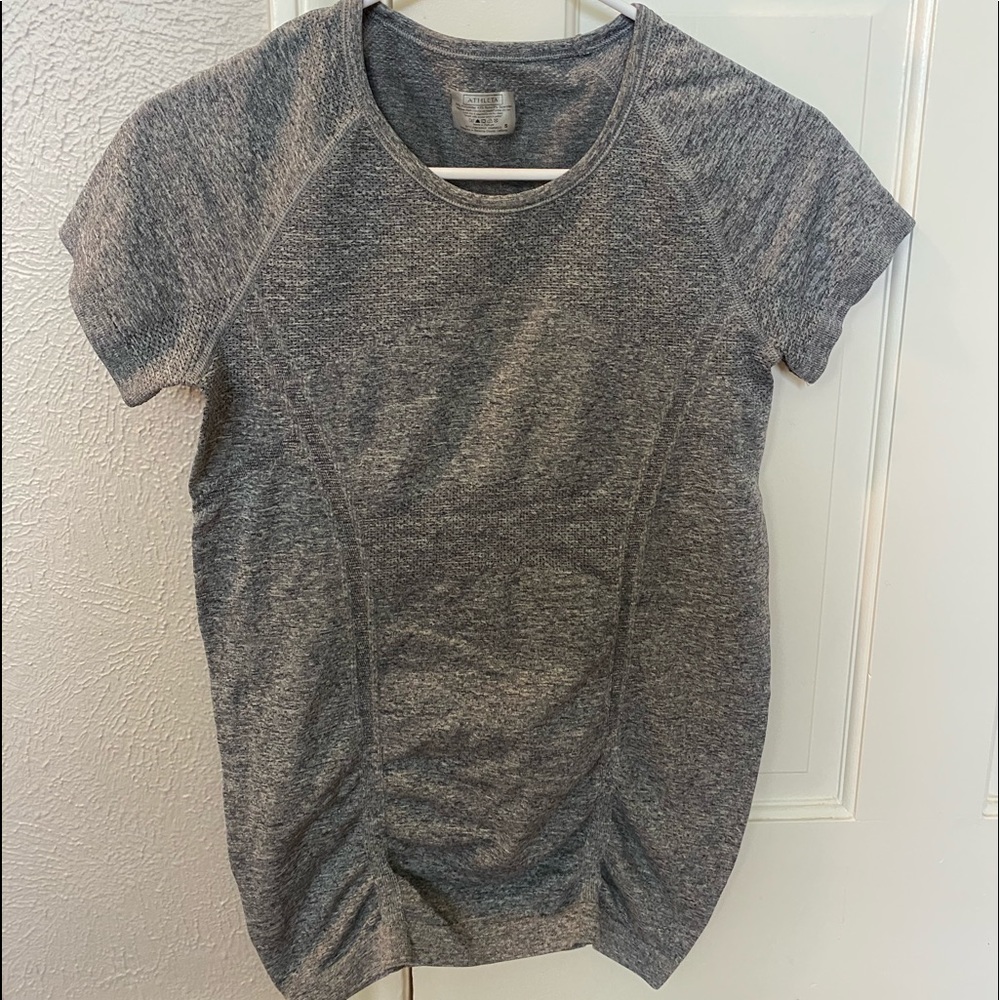 Athleta Size Small Grey Breathe Tee